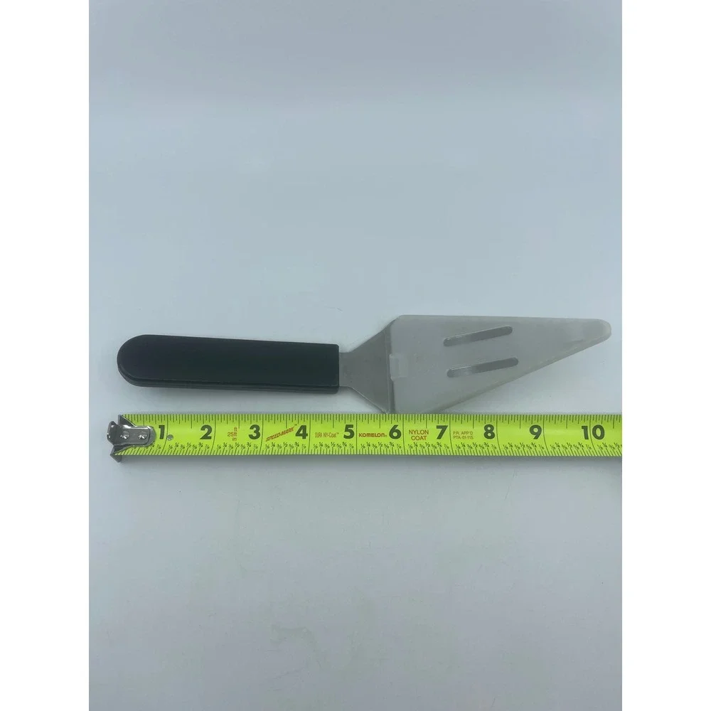 Pampered Chef Stainless Steel Serrated Pie Cake Server with Cover Black Handle